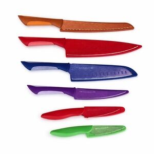 Set of Kai Pure Komachi Stainless Steel Kitchen Knives Marching Sheaths